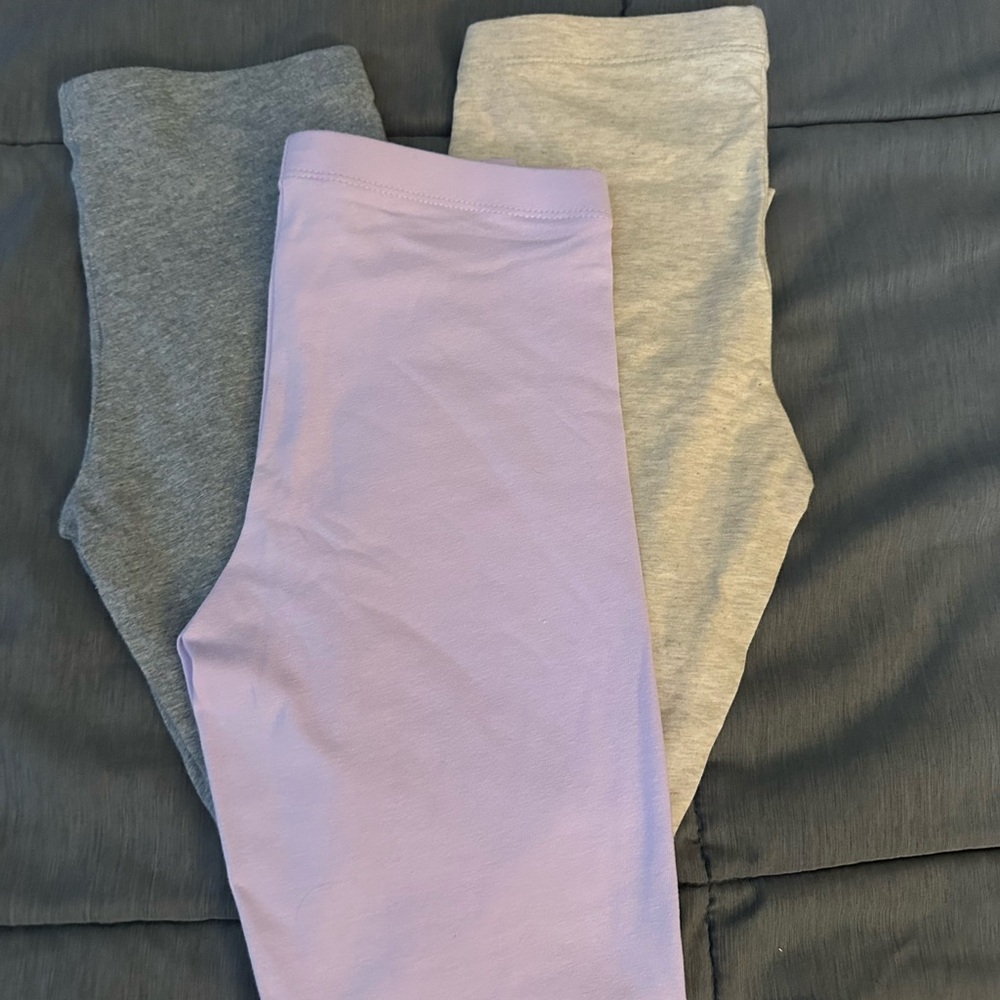 Gray Leggings Soft Comfortable Athleisure
